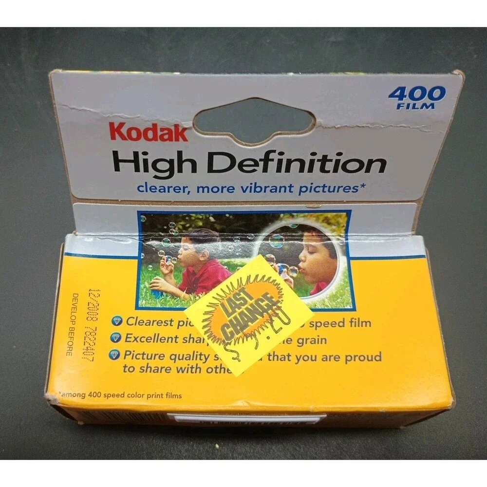 Kodak High Definition 400 Color Film 3 Roll Pack Outdated 2008 NEW SEALED